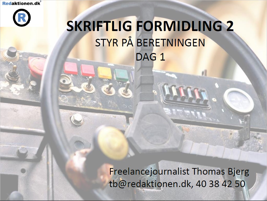 Kursus i skriftlig formidling hos Rigsrevisionen
