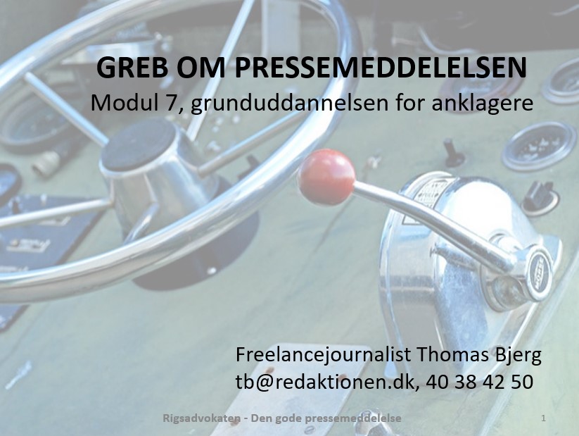 Undervisning hos Rigsadvokaten
